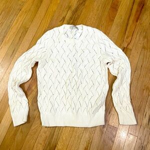NEW Ann Taylor Loft Cream sweater size large - NWT